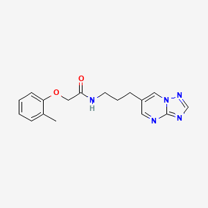 N-(3-([1,2,4]triazolo[1,5-a]pyrimidin-6-yl)propyl)-2-(o-tolyloxy)acetamide