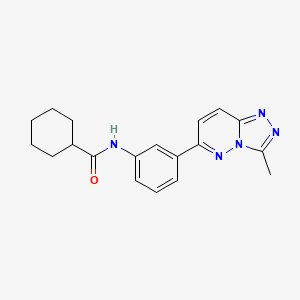 N-(3-(3-methyl-[1,2,4]triazolo[4,3-b]pyridazin-6-yl)phenyl)cyclohexanecarboxamide