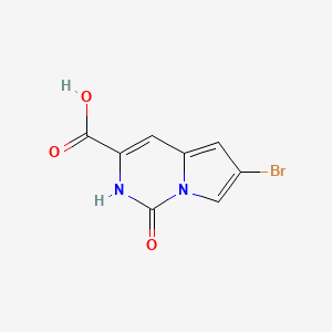 molecular formula C8H5BrN2O3 B2743863 6-溴-1-氧代-2H-吡咯并[1,2-c]嘧啶-3-羧酸 CAS No. 2361706-94-5