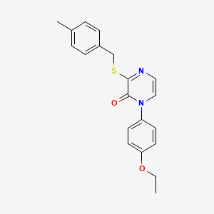 molecular formula C20H20N2O2S B2743892 1-(4-Ethoxyphenyl)-3-[(4-methylphenyl)methylsulfanyl]pyrazin-2-one CAS No. 900007-24-1