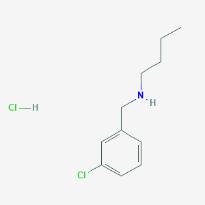 molecular formula C11H17Cl2N B2743894 N-(3-氯苄基)-1-丁胺盐酸盐 CAS No. 16183-36-1