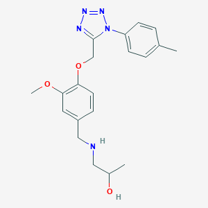 1-[(3-methoxy-4-{[1-(4-methylphenyl)-1H-tetrazol-5-yl]methoxy}benzyl)amino]propan-2-ol