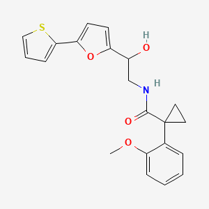 N-{2-hydroxy-2-[5-(thiophen-2-yl)furan-2-yl]ethyl}-1-(2-methoxyphenyl)cyclopropane-1-carboxamide