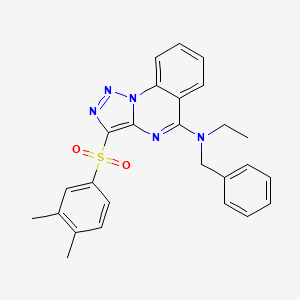 molecular formula C26H25N5O2S B2743908 PSTQ Analog, 3{9,44} CAS No. 899217-66-4