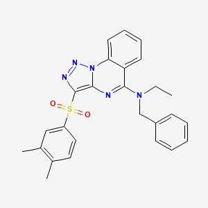 N-Benzyl-3-(3,4-dimethylbenzenesulfonyl)-N-ethyl-[1,2,3]triazolo[1,5-A]quinazolin-5-amine