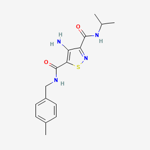 4-amino-N~3~-isopropyl-N~5~-(4-methylbenzyl)isothiazole-3,5-dicarboxamide