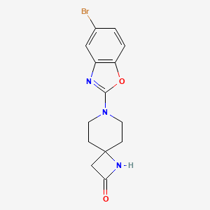 7-(5-Bromo-1,3-benzoxazol-2-yl)-1,7-diazaspiro[3.5]nonan-2-one