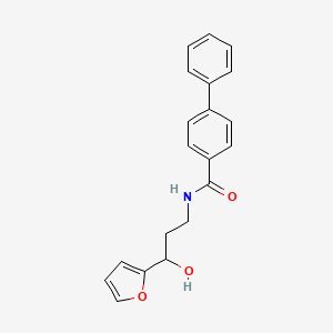 N-(3-(furan-2-yl)-3-hydroxypropyl)-[1,1'-biphenyl]-4-carboxamide