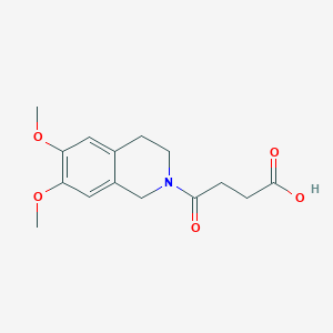 B2743958 4-(6,7-Dimethoxy-3,4-dihydro-1H-isoquinolin-2-yl)-4-oxo-butyric acid CAS No. 842955-83-3
