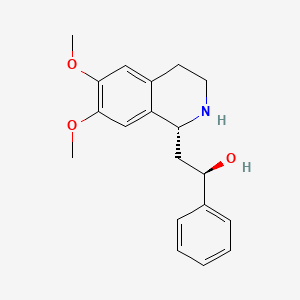 (1R*,2'R*)-1-(2'-hydroxy-2'-phenylethyl)-6,7-Dimethoxy-1,2,3,4-tetrahydro-isoquinoline