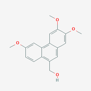 molecular formula C18H18O4 B2743991 9-(Hydroxymethyl)-2,3,6-trimethoxyphenanthrene CAS No. 30062-14-7