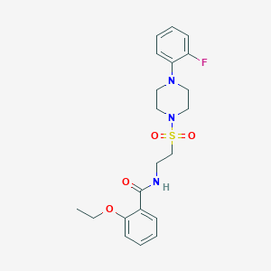 molecular formula C21H26FN3O4S B2744004 2-ethoxy-N-(2-((4-(2-fluorophenyl)piperazin-1-yl)sulfonyl)ethyl)benzamide CAS No. 897613-51-3