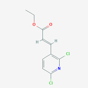 molecular formula C10H9Cl2NO2 B2744016 EThyl (2E)-3-(2,6-dichloropyridin-3-yl)prop-2-enoate CAS No. 1621706-02-2