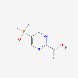 molecular formula C7H9N2O3P B2744029 5-Dimethylphosphorylpyrimidine-2-carboxylic acid CAS No. 2567495-29-6