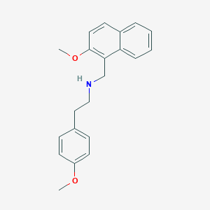 molecular formula C21H23NO2 B274403 N-[(2-methoxynaphthalen-1-yl)methyl]-2-(4-methoxyphenyl)ethanamine 