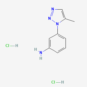 3-(5-Methyltriazol-1-yl)aniline;dihydrochloride