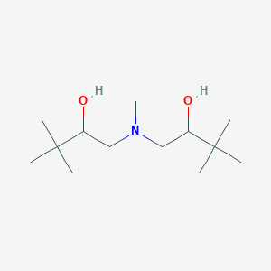 molecular formula C13H29NO2 B2744050 1-[(2-Hydroxy-3,3-dimethylbutyl)-methylamino]-3,3-dimethylbutan-2-ol CAS No. 2305253-08-9