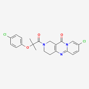 8-chloro-2-(2-(4-chlorophenoxy)-2-methylpropanoyl)-3,4-dihydro-1H-dipyrido[1,2-a:4',3'-d]pyrimidin-11(2H)-one