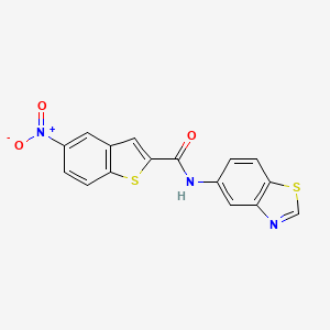 N-(benzo[d]thiazol-5-yl)-5-nitrobenzo[b]thiophene-2-carboxamide