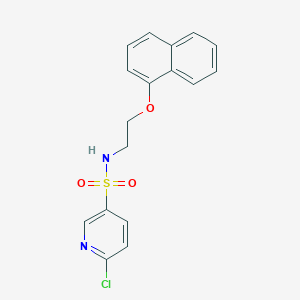 6-chloro-N-[2-(naphthalen-1-yloxy)ethyl]pyridine-3-sulfonamide