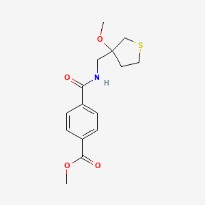 Methyl 4-(((3-methoxytetrahydrothiophen-3-yl)methyl)carbamoyl)benzoate