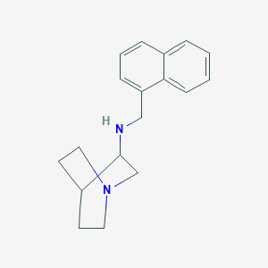 molecular formula C18H22N2 B274408 N-(1-azabicyclo[2.2.2]oct-3-yl)-N-(1-naphthylmethyl)amine 