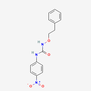molecular formula C15H15N3O4 B2744095 1-(4-Nitrophenyl)-3-phenethoxyurea CAS No. 325474-77-9