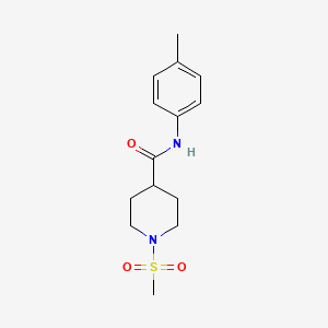 molecular formula C14H20N2O3S B2744099 N-(4-methylphenyl)-1-methylsulfonylpiperidine-4-carboxamide CAS No. 693228-48-7