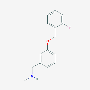 1-{3-[(2-fluorobenzyl)oxy]phenyl}-N-methylmethanamine