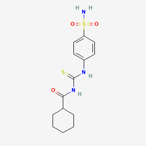 N-[(4-sulfamoylphenyl)carbamothioyl]cyclohexanecarboxamide