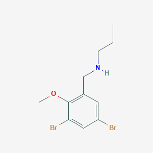 N-(3,5-dibromo-2-methoxybenzyl)propan-1-amine