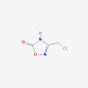 molecular formula C3H3ClN2O2 B2744117 3-(chloromethyl)-1,2,4-oxadiazol-5-ol CAS No. 1341331-97-2