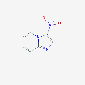 molecular formula C9H9N3O2 B274413 2,8-Dimethyl-3-nitroimidazo[1,2-a]pyridine 