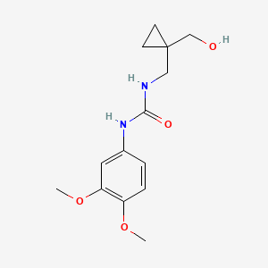 1-(3,4-Dimethoxyphenyl)-3-((1-(hydroxymethyl)cyclopropyl)methyl)urea