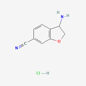 3-Amino-2,3-dihydro-1-benzofuran-6-carbonitrile;hydrochloride