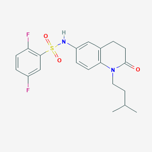 2,5-difluoro-N-(1-isopentyl-2-oxo-1,2,3,4-tetrahydroquinolin-6-yl)benzenesulfonamide