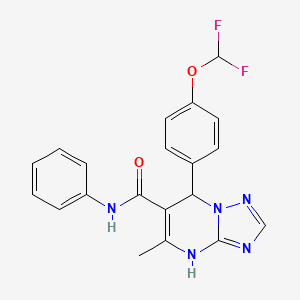 7-(4-(difluoromethoxy)phenyl)-5-methyl-N-phenyl-4,7-dihydro-[1,2,4]triazolo[1,5-a]pyrimidine-6-carboxamide