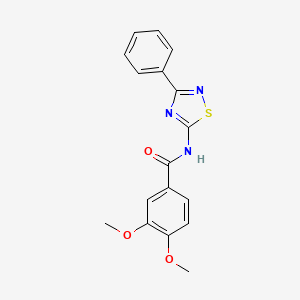 3,4-dimethoxy-N-(3-phenyl-1,2,4-thiadiazol-5-yl)benzamide