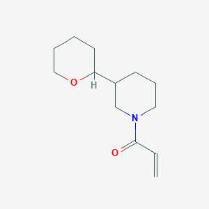 1-[3-(Oxan-2-yl)piperidin-1-yl]prop-2-en-1-one