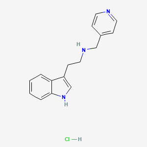 molecular formula C16H18ClN3 B2744179 [2-(1H-Indol-3-yl)ethyl](pyridin-4-ylmethyl)amine hydrochloride CAS No. 1049803-05-5