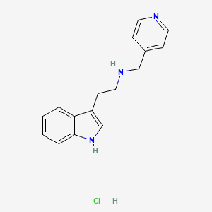 molecular formula C16H18ClN3 B2744179 [2-(1H-吲哚-3-基)乙基](吡啶-4-基甲基)胺盐酸盐 CAS No. 1049803-05-5