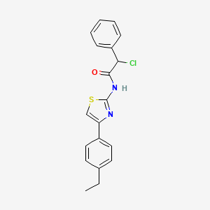 2-chloro-N-[4-(4-ethylphenyl)-1,3-thiazol-2-yl]-2-phenylacetamide