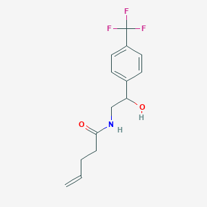 N-(2-hydroxy-2-(4-(trifluoromethyl)phenyl)ethyl)pent-4-enamide