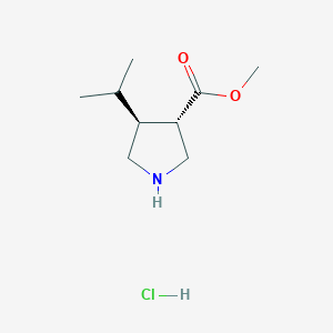 methyl (3S,4S)-4-propan-2-ylpyrrolidine-3-carboxylate;hydrochloride