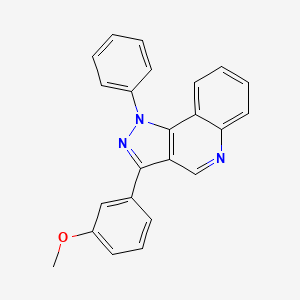 molecular formula C23H17N3O B2744226 3-(3-methoxyphenyl)-1-phenyl-1H-pyrazolo[4,3-c]quinoline CAS No. 901005-03-6
