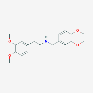 N-(2,3-dihydro-1,4-benzodioxin-6-ylmethyl)-2-(3,4-dimethoxyphenyl)ethanamine