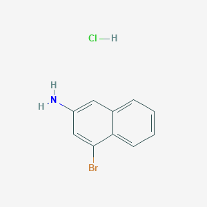 molecular formula C10H9BrClN B2744235 4-溴萘-2-胺盐酸盐 CAS No. 90766-35-1