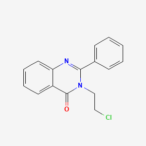 molecular formula C16H13ClN2O B2744241 3-(2-chloroethyl)-2-phenylquinazolin-4(3H)-one CAS No. 76315-66-7