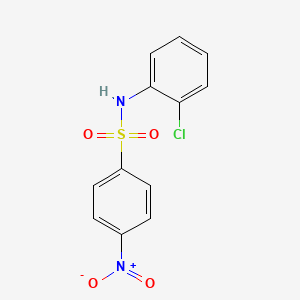 molecular formula C12H9ClN2O4S B2744256 N-(2-chlorophenyl)-4-nitrobenzenesulfonamide CAS No. 63132-66-1