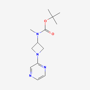 molecular formula C13H20N4O2 B2744258 Tert-butyl N-methyl-N-(1-pyrazin-2-ylazetidin-3-yl)carbamate CAS No. 2380169-47-9